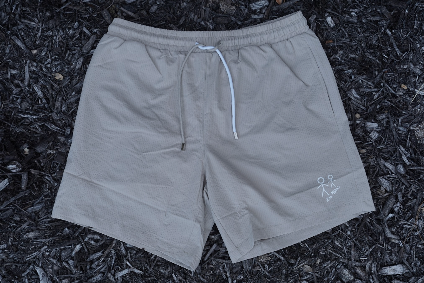 Shoreline Beige Mid-Length Swim shorts